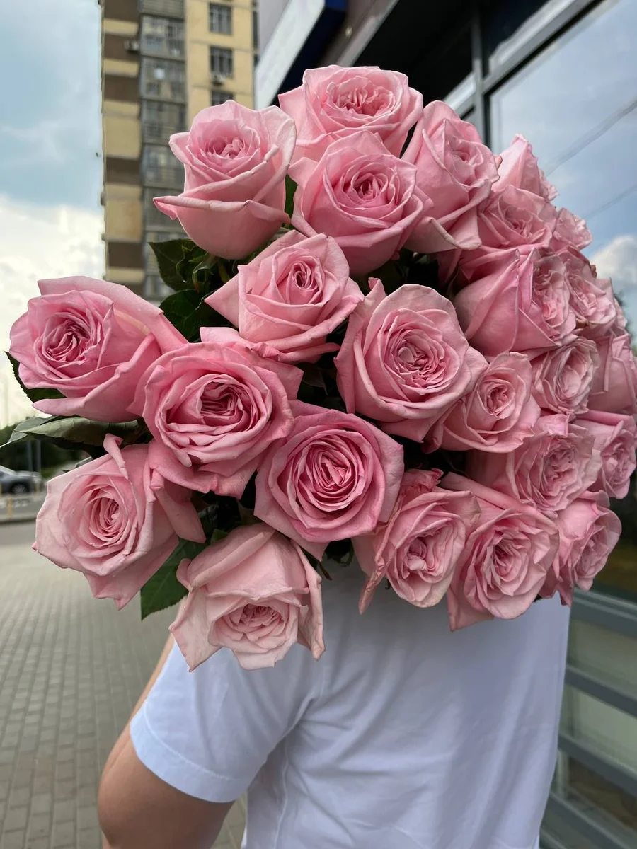 Пионовидная роза сорта «Пинк оХара» — фото 1